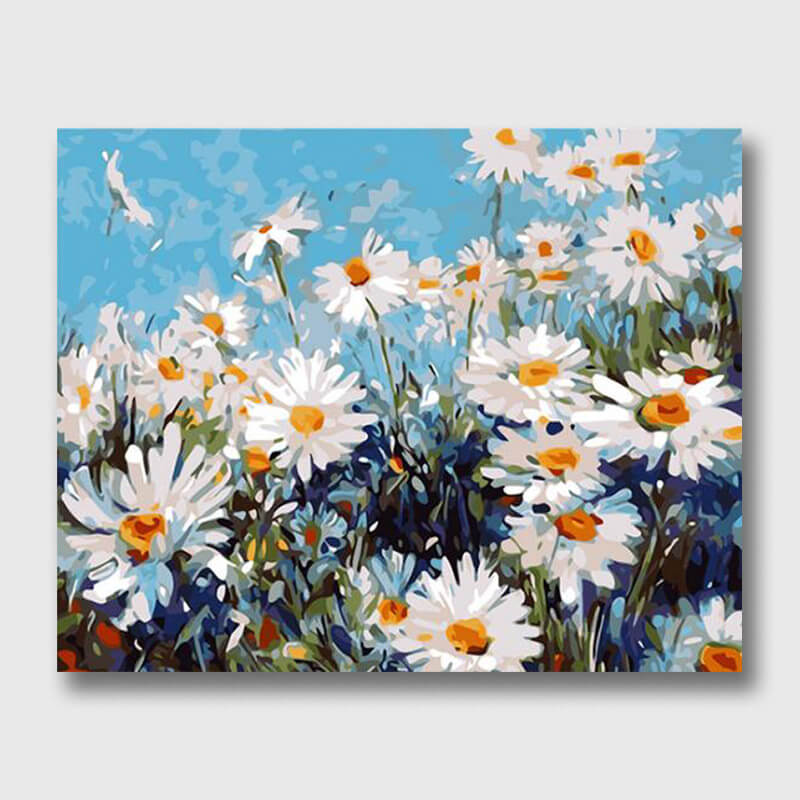 Bright Daisy Wall Art - Paint by Numbers