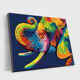 Discover the colorful universe of Elephant Face Paint by Numbers: a simple oil painting kit with bold colors that's ideal for easily letting your creativity go wild.