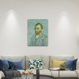 Last Self-Portrait - Van Gogh Self Portraits - Paint by Numbers,hanging on living room