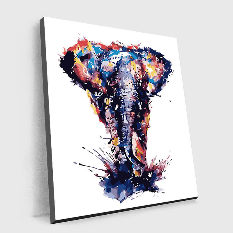 Abstract Elephant Art - Paint by Numbers