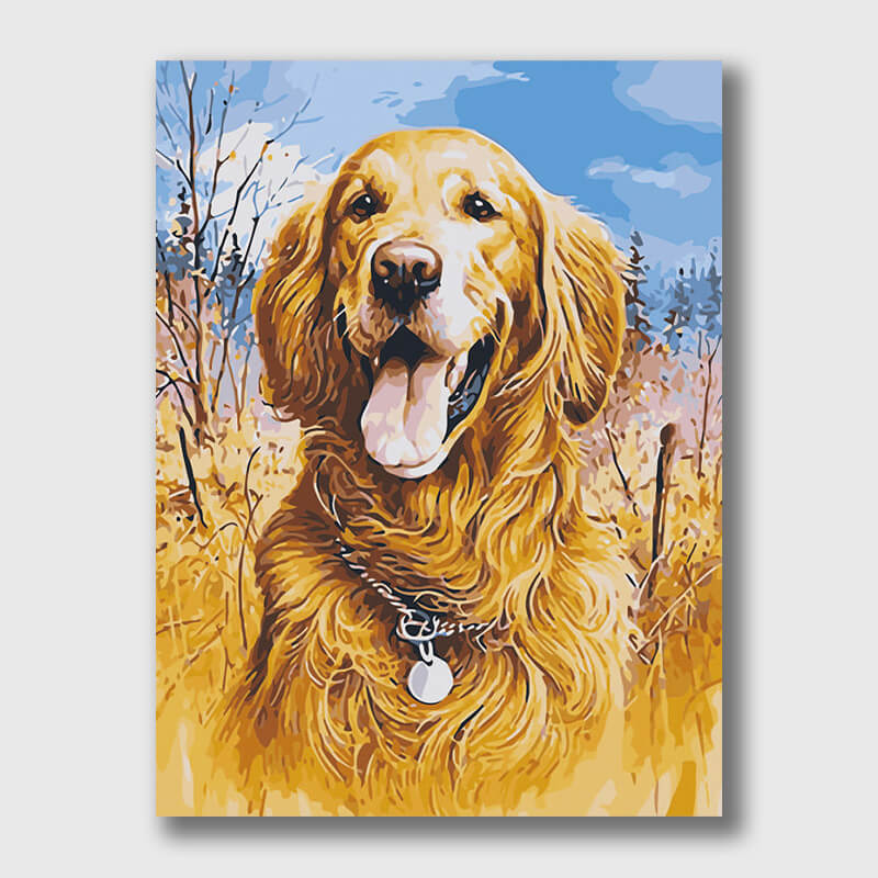 Dog Portrait Painting - Paint by Numbers