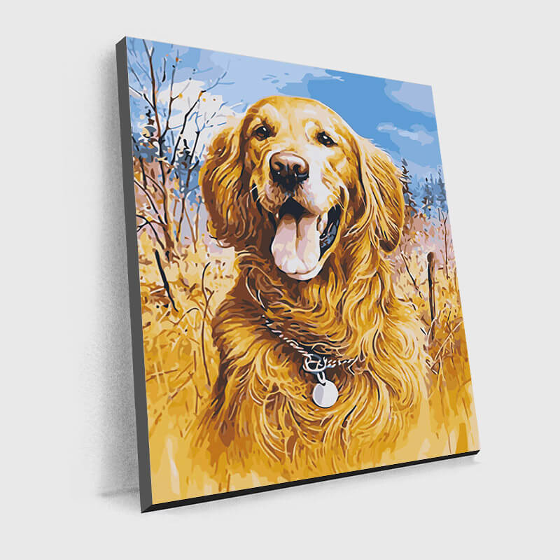 Dog Portrait Painting - Paint by Numbers