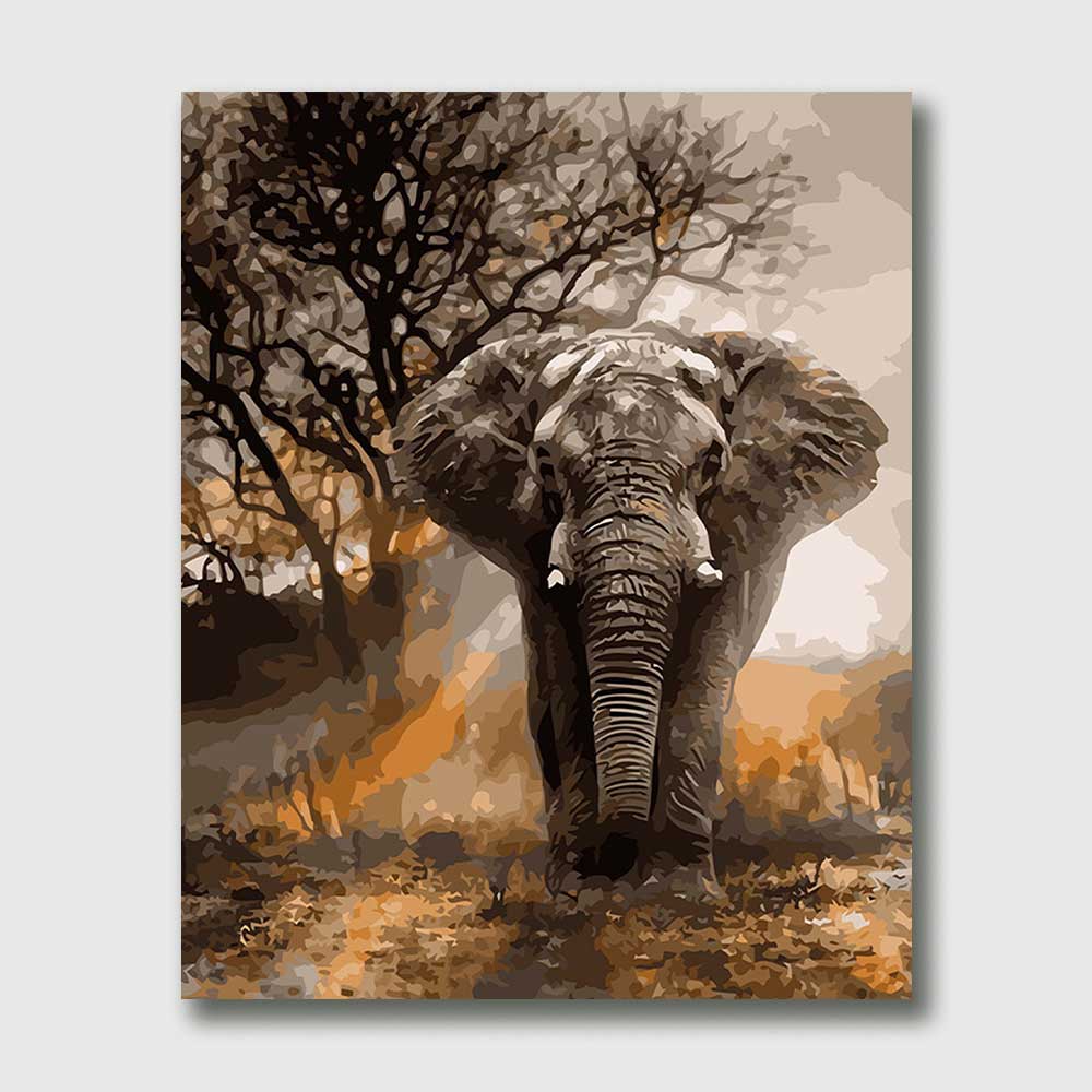 Majestic Elephant Canvas Painting