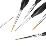 6-Piece Wolf Hair Paintbrush Set - Paint by Numbers