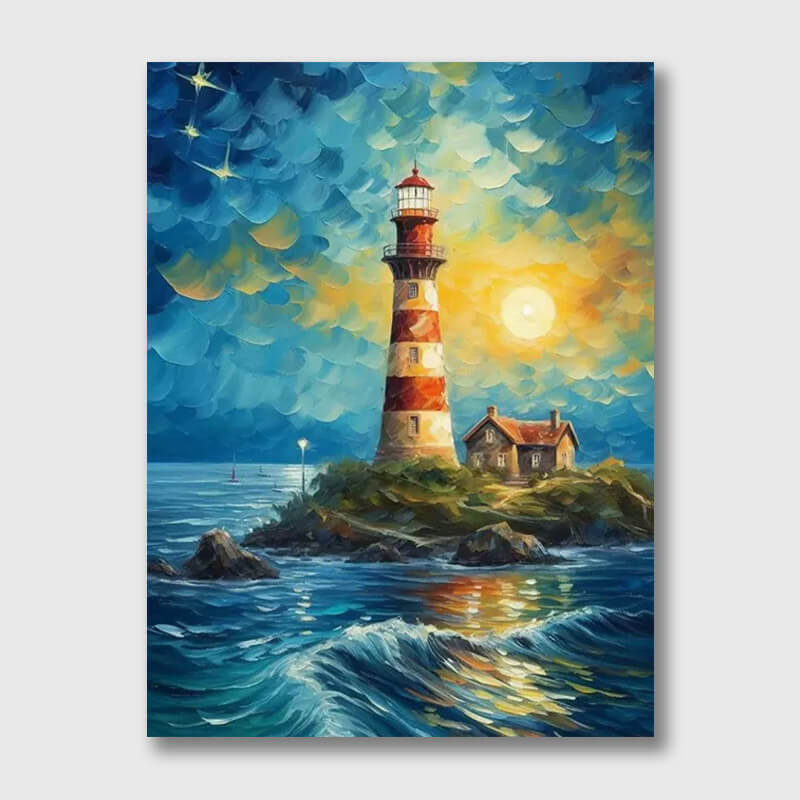 Lighthouse Artwork - Paint by Numbers
