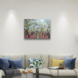 Orchard in Bloom - Monet Wall Art - Paint by Numbers,hanging on living room