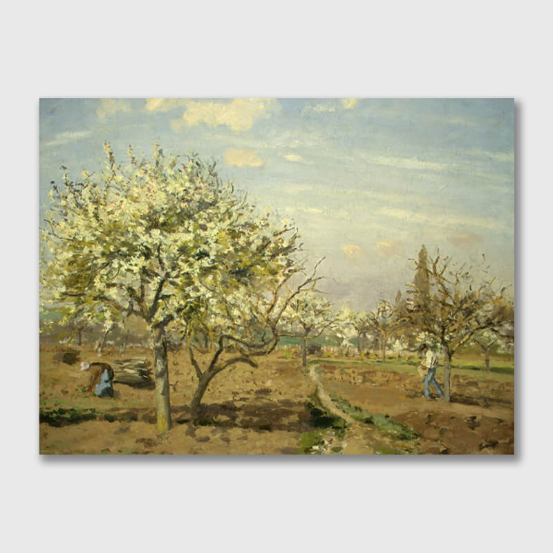 Orchard in Bloom,Louveciennes by Camille Pissarro