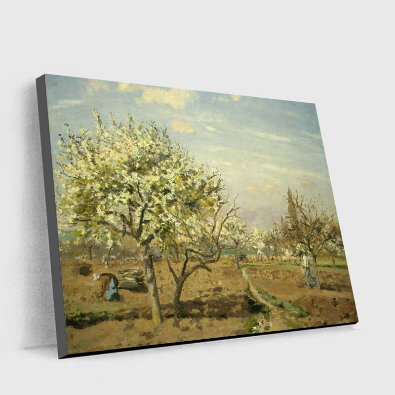 Orchard in Bloom,Louveciennes by Camille Pissarro