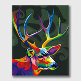 paintings of mule deer-paint by numbers