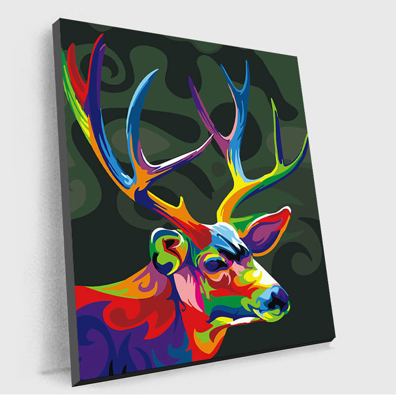 paintings of mule deer-paint by numbers-1