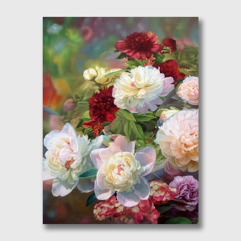 Peony Art - Paint by Numbers