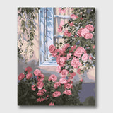 Pink Rose Art - Paint by Numbers