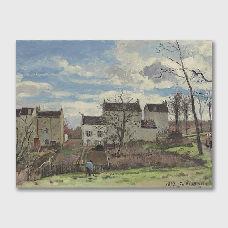 Spring at Pontoise by Camille Pissarro