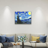 Star Art - The Starry Night by Van Gogh - Paint by Numbers,hanging on living room