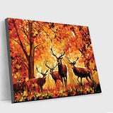 stunning deer wall art-paint by numbers