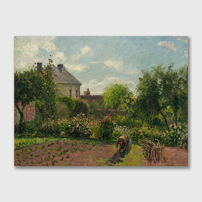 The Artist's Garden at Eragny by Camille Pissarro