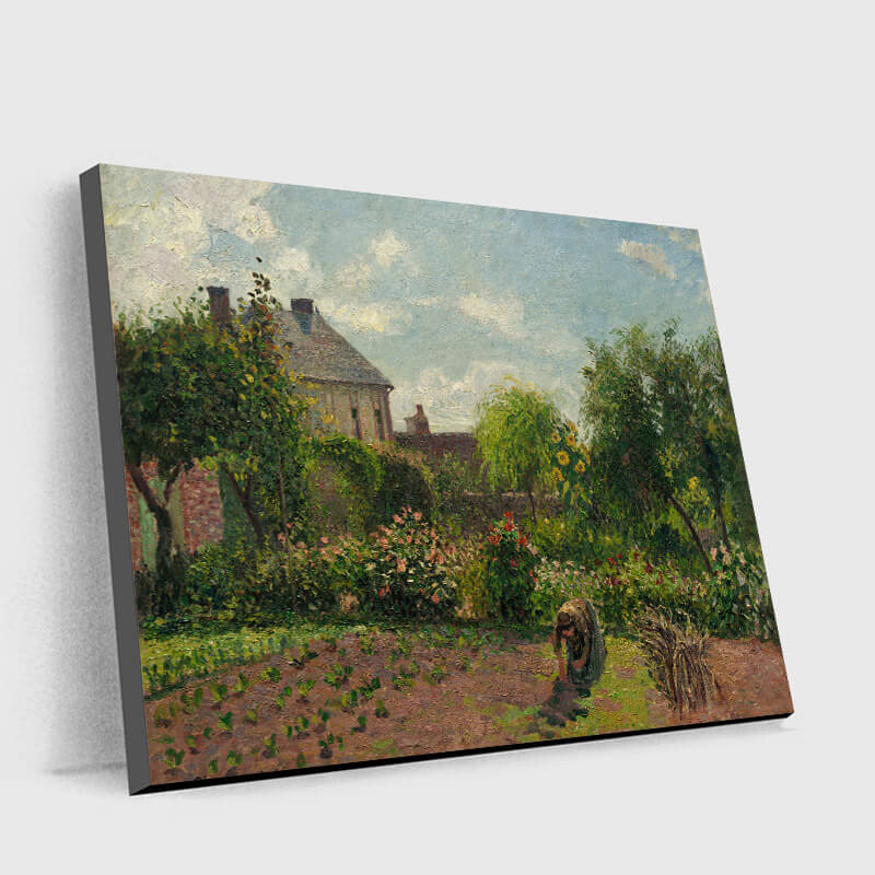 The Artist's Garden at Eragny by Camille Pissarro