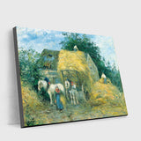 The Hay Cart, Montfoucault by Camille Pissarro