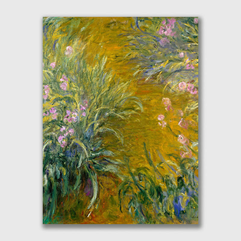 The Path through the Irises - Claude Monet Irises - Paint by Numbers