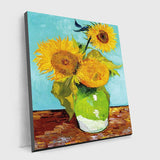 Vase with Three Sunflowers by Van Gogh