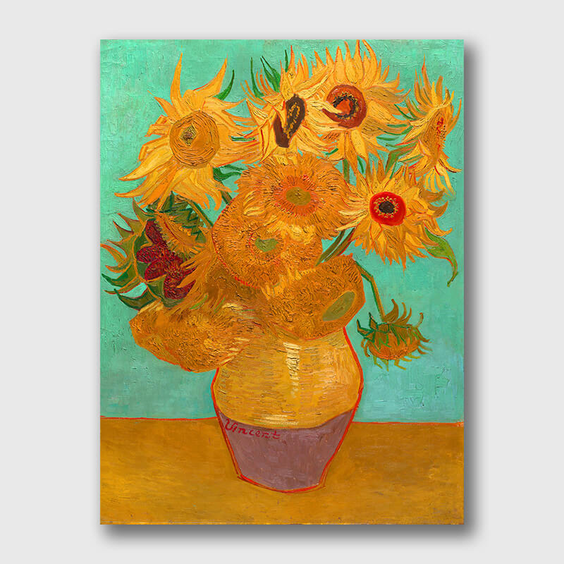 Vase with Twelve Sunflowers by Van Gogh