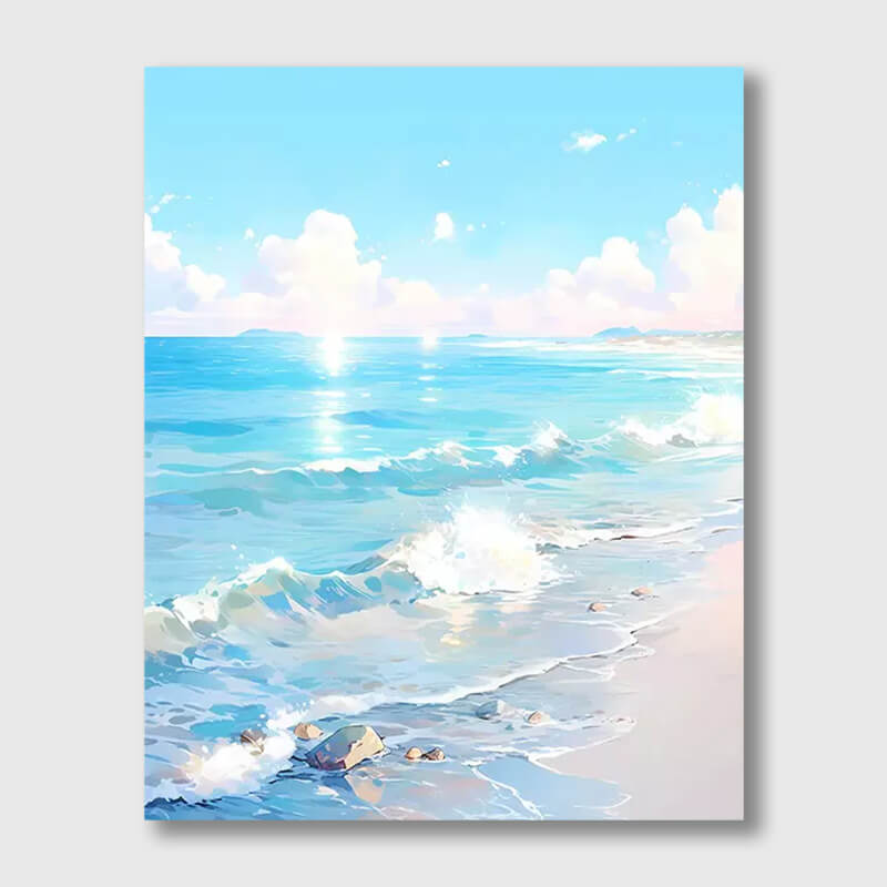 Waves on a Sunny Day - Paint by Numbers