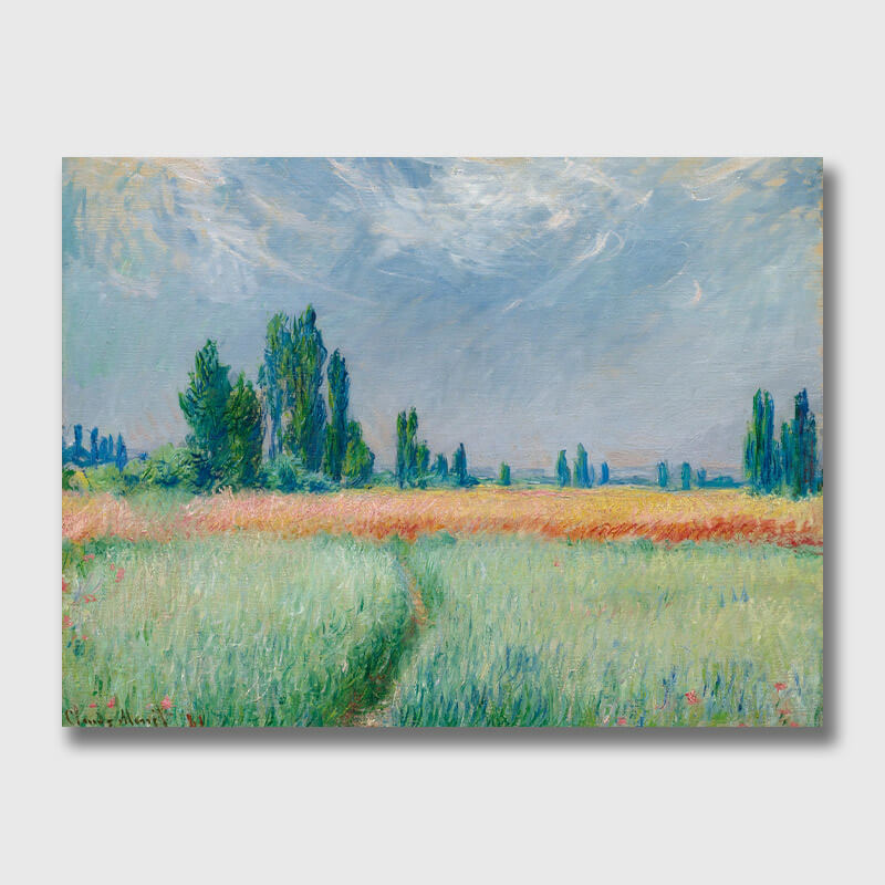 Wheatfield by Monet - Wheat Field Art - Paint by Numbers