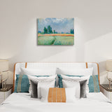 Wheatfield by Monet - Wheat Field Art - Paint by Numbers,hanging on bedroom