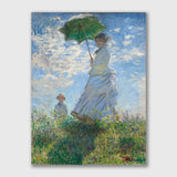 Woman with a Parasol - Madame Monet and Her Son